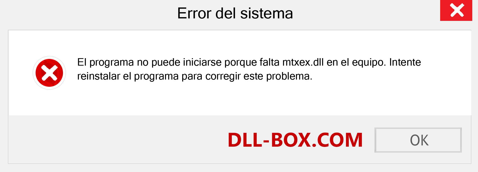 ¿Falta el archivo mtxex.dll ?. Descargar para Windows 7, 8, 10 - Corregir mtxex dll Missing Error en Windows, fotos, imágenes